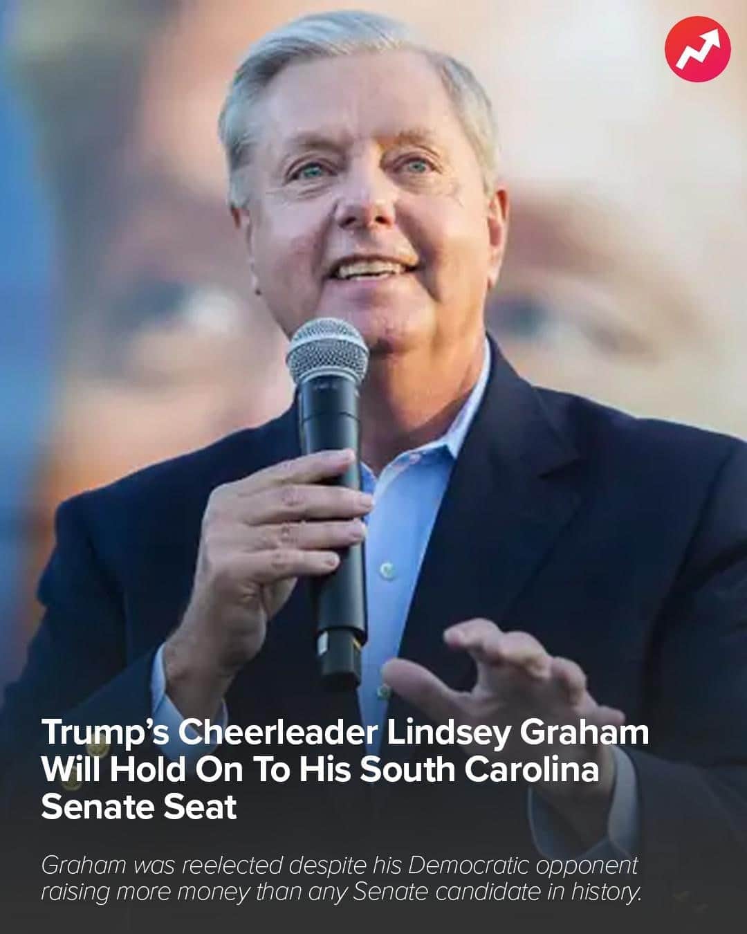 BuzzFeedさんのインスタグラム写真 - (BuzzFeedInstagram)「@BuzzfeedNews: Republican Sen. Lindsey Graham won his reelection race Tuesday, after massively shifting from fierce Trump critic to Trump diehard and fending off a high-profile challenge from Democrat Jaime Harrison. Link in bio for more.」11月4日 12時52分 - buzzfeed