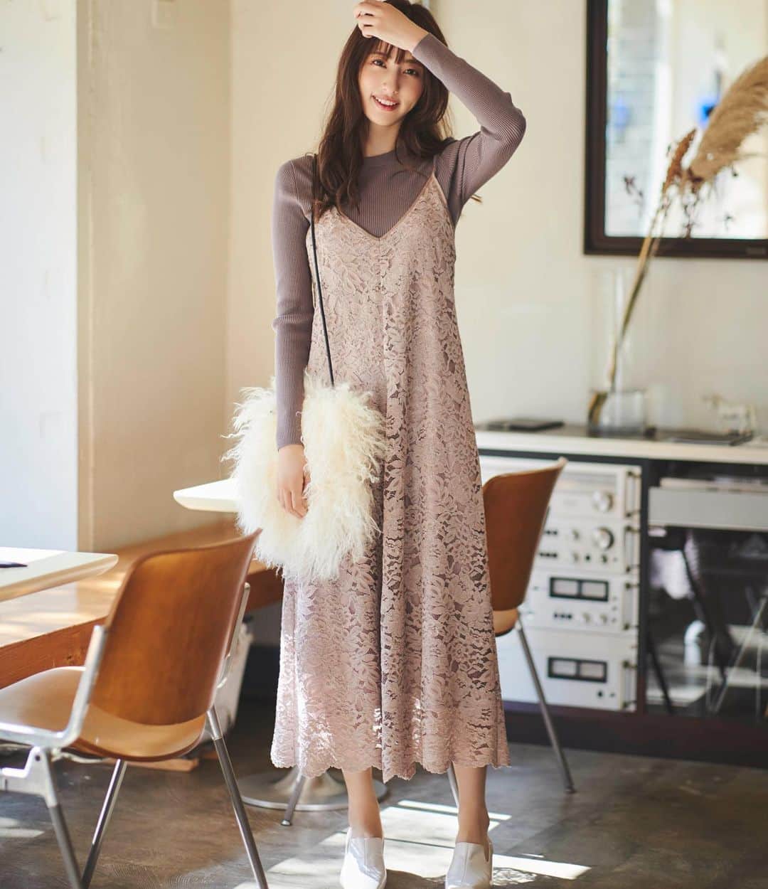 美品 アルページュストーリー レースキャミアンサンブル 美品
