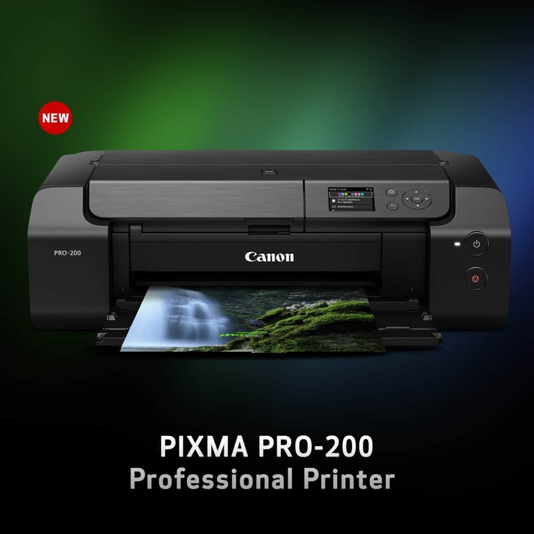 CANON USAさんのインスタグラム写真 - (CANON USAInstagram)「Bring your photos to life with the new PIXMA PRO-200 Professional Inkjet Photo Printer. Designed to keep up with busy photographers and graphic artists, one can enjoy all the qualities of a pro printer while saving space or your desk or in the studio with it's sleek and compact size!」11月4日 13時37分 - canonusa