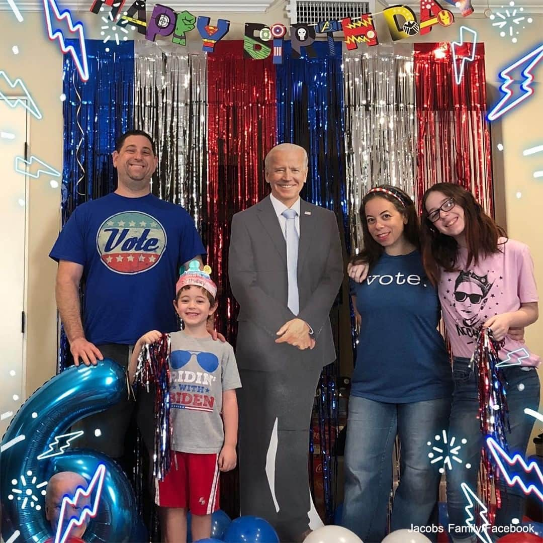 ABC Newsさんのインスタグラム写真 - (ABC NewsInstagram)「For his sixth birthday, Shane Jacobs asked for a Joe Biden themed party at his home with his family—which became a reality with a life size cutout of th Democratic presidential candidate himself. #electionday #election #joebiden #birthdays #politics #youth #us」11月4日 4時55分 - abcnews