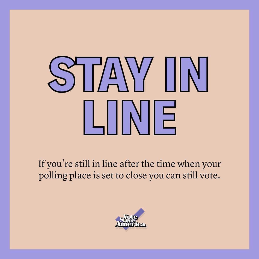 ジャック・ファライーのインスタグラム：「If you’re in line to vote at your polling place at the time when polls close in your state, STAY IN LINE! You have the right to cast your vote. Swipe to find National Voter Protection Hotlines if you feel like your rights have been violated. Today is your last chance to vote. #gotv #votesaveamerica」