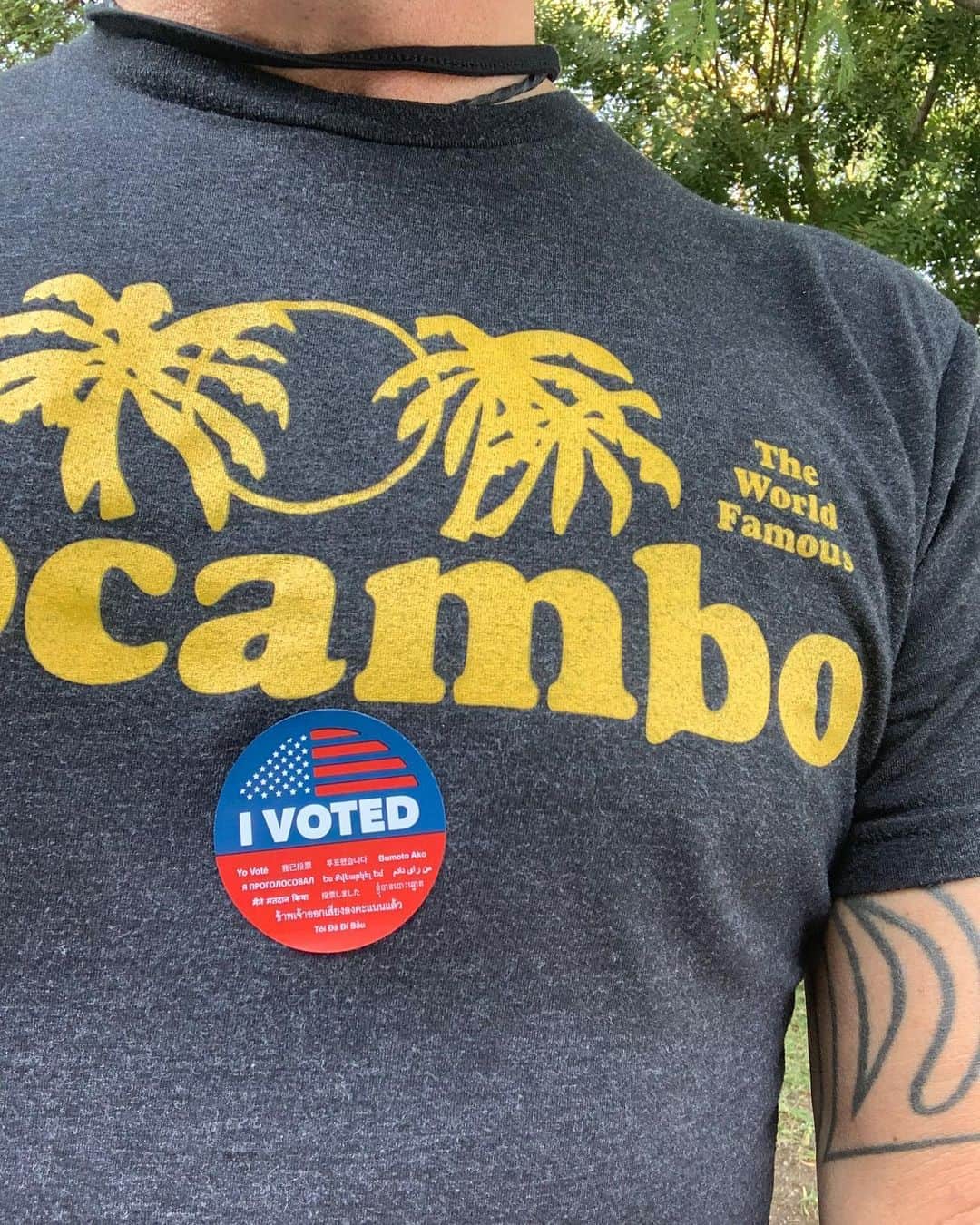 フー・ファイターズのインスタグラム：「#Vote 🤘」