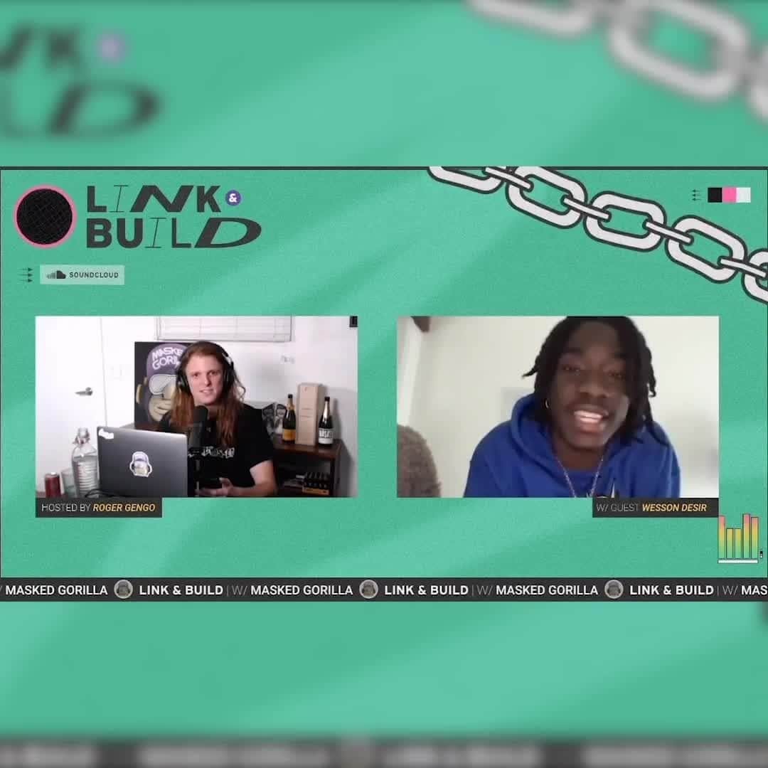 サウンドクラウドのインスタグラム：「Last show, @wessondesir joined #LinkandBuild to talk about his own come up & listen to submissions with @MaskedGorilla. 🔗🤝 Want your music played this week? Be ready to drop your link in the chat. THURS @ 6PM EST.」