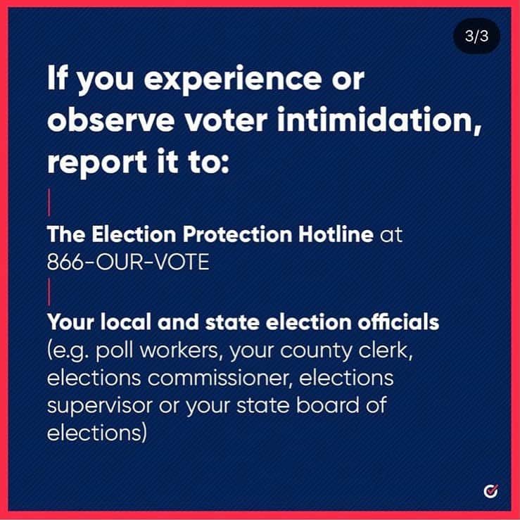 ケイティ・ペリーさんのインスタグラム写真 - (ケイティ・ペリーInstagram)「Know your rights as a voter! Report voter intimidation to the Election Protection Hotline @866ourvote at (866-687-8683) 🤝」11月4日 6時29分 - katyperry