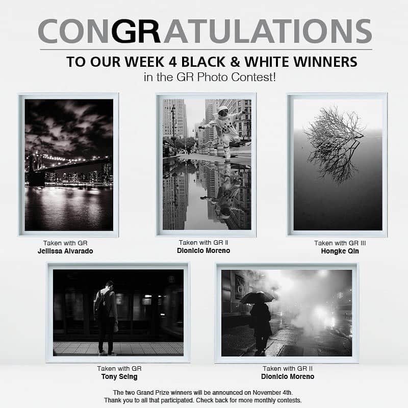 Ricoh Imagingのインスタグラム：「Congratulations to our week 4 winners in the GR Photo Contest. Check back soon to see our overall winners! #ricohgr #gr3 #griii #gr」