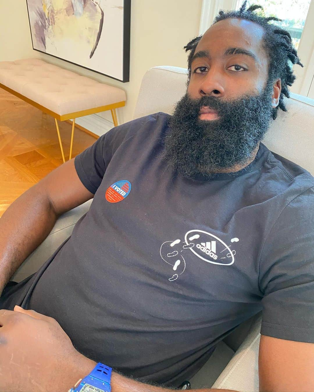 ジェームス・ハーデンさんのインスタグラム写真 - (ジェームス・ハーデンInstagram)「Be apart of the change! Go Vote!」11月4日 8時02分 - jharden13