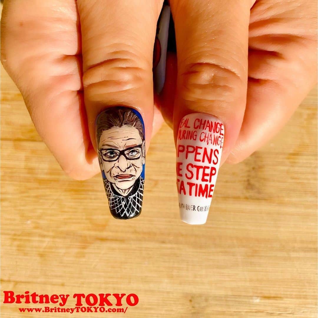 Britney TOKYOさんのインスタグラム写真 - (Britney TOKYOInstagram)「Let’s Vote for her🇺🇸 “Real change, enduring change, happens one step at a time.” – Ruth Bader Ginsburg #countonus #intoaction #govote #ruthbaderginsburg」11月4日 8時15分 - britneytokyo
