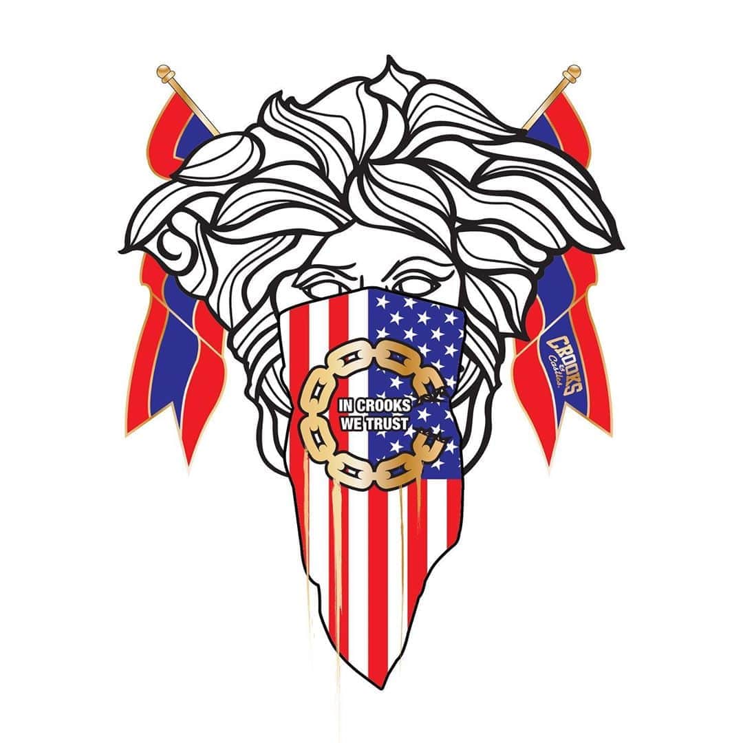 Crooks & Castlesのインスタグラム：「🇺🇸 IN CROOKS WE TRUST 🇺🇸  ⛓ Limited drop, link in bio ⛓」