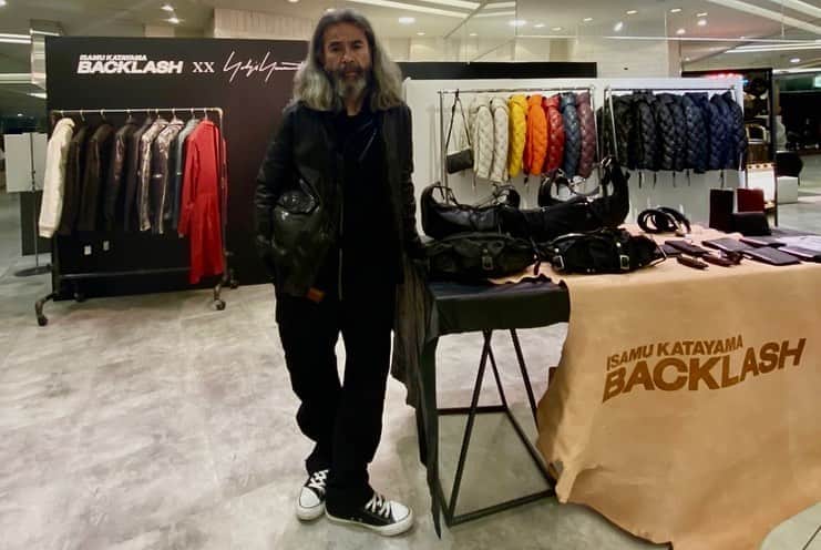 杉原勇武のインスタグラム：「今日から梅田阪急百貨店メンズ館で BACKLASH  POP UP SHOP 始まります。」