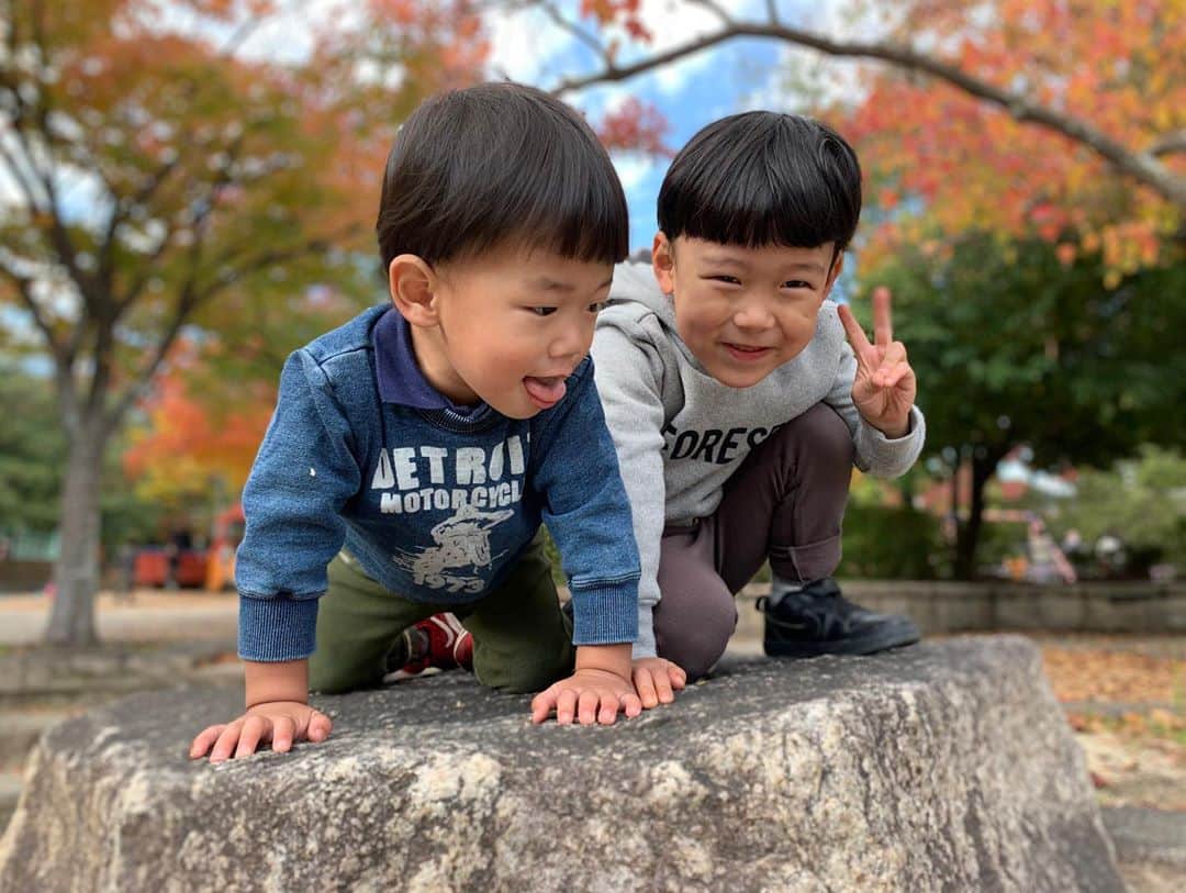 Miho Tanakaさんのインスタグラム写真 - (Miho TanakaInstagram)「. 土曜日から毎日子どもがいる生活👶👦  なんもできへん🤣🤣🤣  家事さえもままならないことに着目するとストレスに感じるけど、やらなあかんことを一旦無視して目の前の遊びだけを全力でやると、めちゃくちゃ尊い時間に感じるよ。  いつまでママを取り合いしてケンカしてくれるんかな😂？  _____________  #男の子兄弟 #男の子兄弟ママ  #5歳1歳 #4歳差育児  80がサイズアウト 腹巻きせなお腹見える #男の子ママ #男の子兄弟は大変 #家事 #全力 #腹巻きせ #尊い時間 #目 #土曜日 #お腹 #ままならないこと #ストレス #サイズアウト #ママ #子ども #生活 #80 #いつまで #無視 #着目 #ケンカ #めちゃくちゃ #なん #遊び #腹巻き #夫婦 #家族」11月4日 11時24分 - mie__blogger