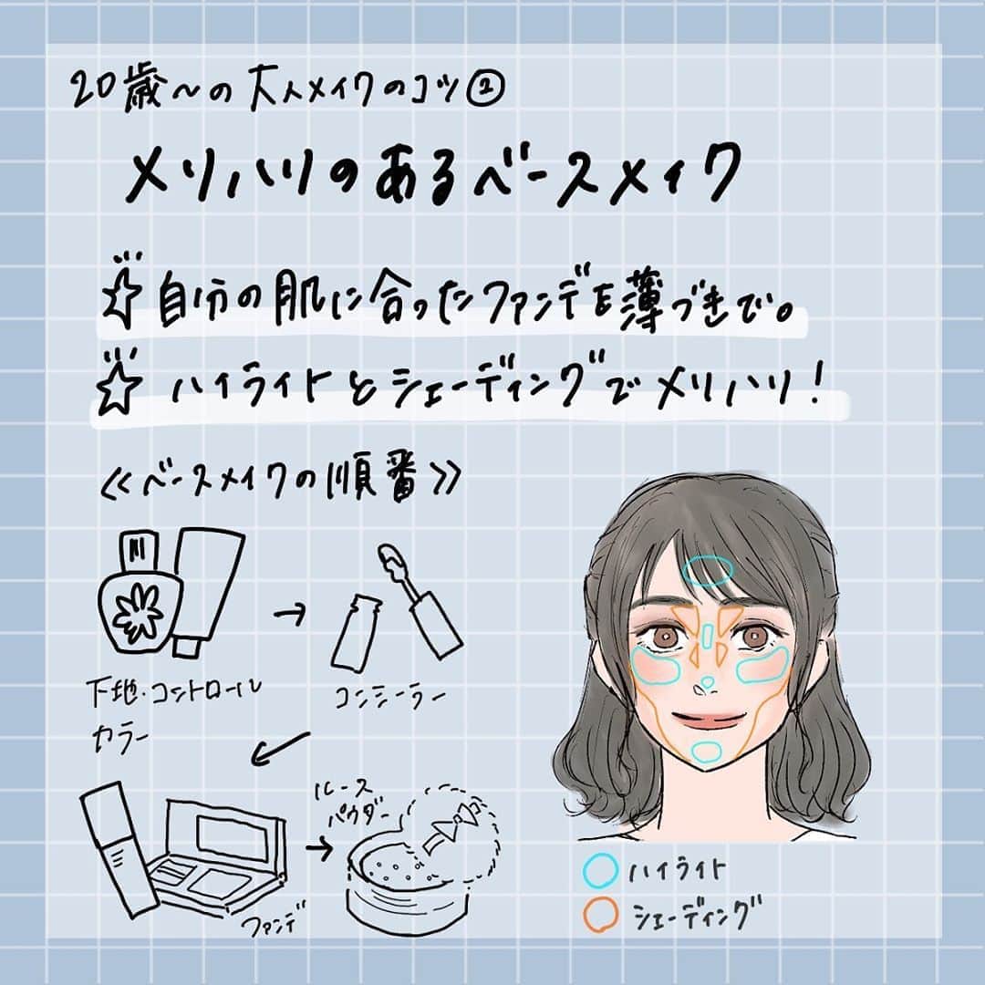 corectyさんのインスタグラム写真 - (corectyInstagram)「【20歳からの大人メイク♥】 ・ 今回は、20歳を超えたらマスターしたい、 大人っぽメイクをcorecty編集部が解説します♡ ・ 甘めメイクと大人っぽメイクを使い分ければ、 狙い通りの印象を与えられるはず😉✨ ・ ・ 投稿へのコメントでのリクエストも大歓迎です♡ 気軽にコメントして下さい💕 ・ ・ #ベースメイク #アイメイク #リップ #涙袋メイク #涙袋 #アイブロウ #眉毛 #眉メイク #垢抜け #盛れるメイク #コスメ #コスメ垢 #コスメ紹介 #コスメ好きな人と繋がりたい #コスメマニア #おすすめコスメ #ベストコスメ #美容垢さんと繋がりたい #メイク #メイク法 #メイク術 #メイク講座 #メイクレッスン #コスメ好き #美容好きさんと繋がりたい #corectyメイク講座」11月4日 12時00分 - corecty_net