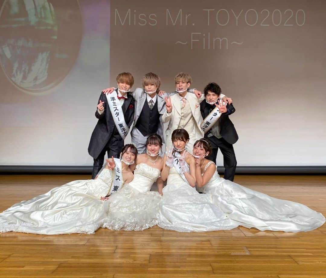 澤田有咲のインスタグラム：「﻿ この8人でミスコンに参加できて幸せでした😊﻿ みんな4ヶ月間ありがとう🌷大好きです🤍」