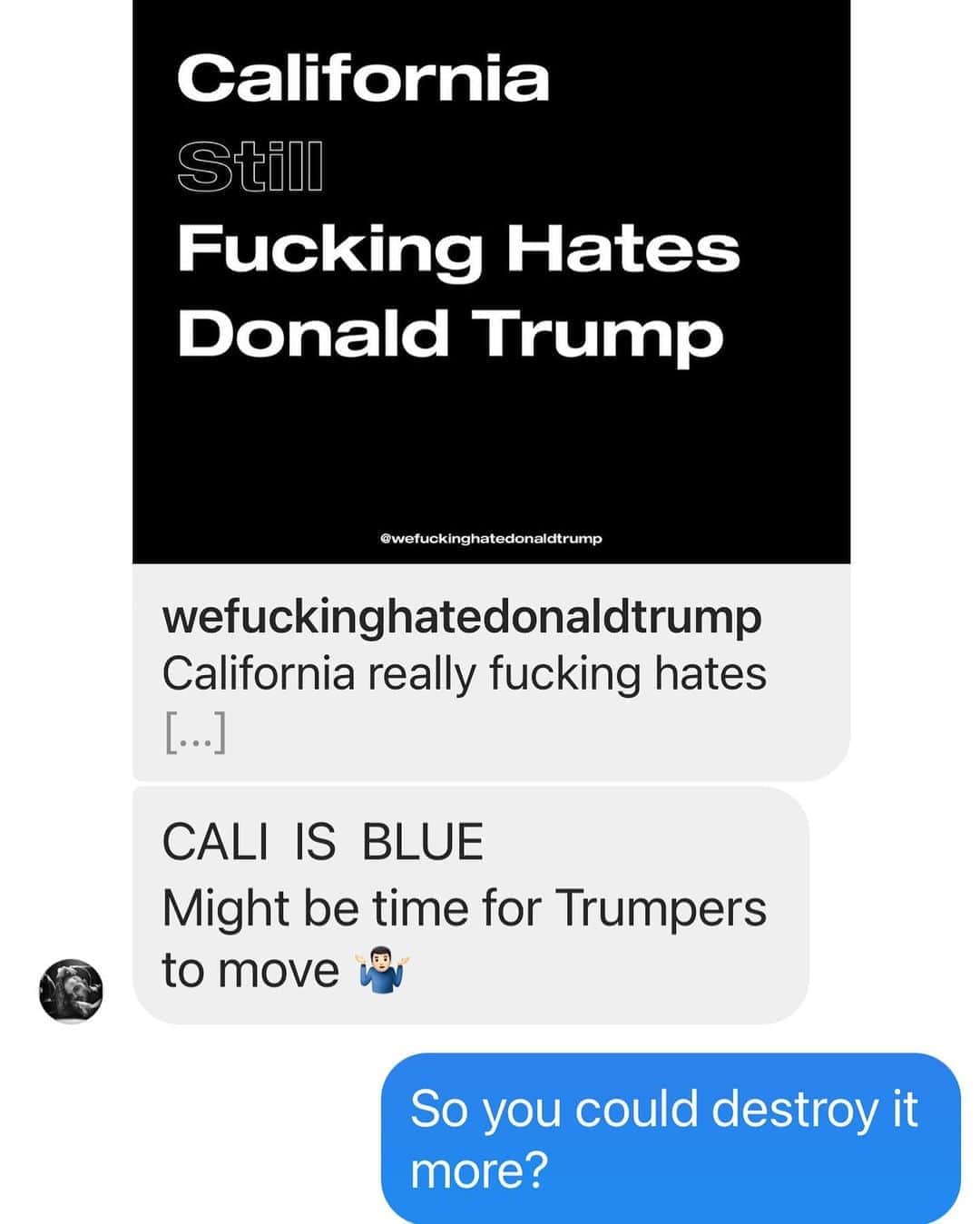 サミーア・アームストロングのインスタグラム：「Good for you Josh, the state is filled with mindless followers like you. Congratulations you’ve won. Stupidity is it’s own gift.」
