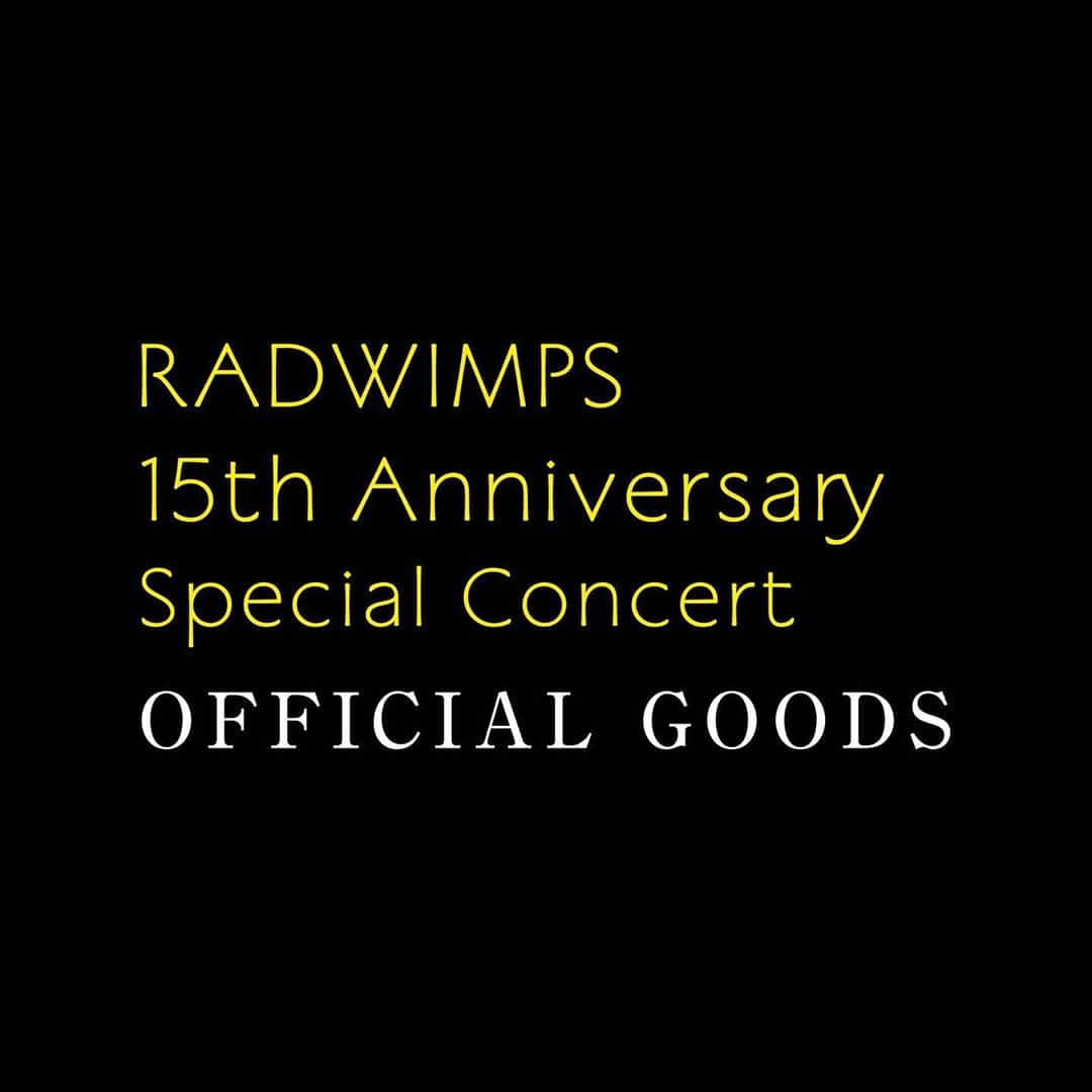 RADWIMPSさんのインスタグラム写真 - (RADWIMPSInstagram)「RADWIMPS 15th Anniversary Special Concert オフィシャルグッズ、明日11月5日(木)正午12:00より通信販売を開始します。商品ラインナップは受付開始と同時に公開！﻿ 受付期間：11月5日(木)正午12:00～11月15日(日)23:59﻿ ﻿ ﻿ Online sales for new merch for RADWIMPS 15th Anniversary Special Concert will be available from November 5th 12:00PM(Japan time)!﻿ ﻿ ﻿ RADWIMPS SHOP﻿ https://radwimps-shop.radwimps.jp﻿ ﻿ #RAD15th」11月4日 15時00分 - radwimps_jp