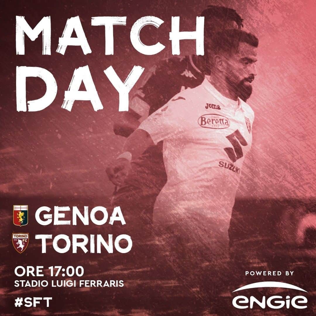 トリノFCさんのインスタグラム写真 - (トリノFCInstagram)「⚽️MATCH DAY 🆚Genoa 🏟Stadio Luigi Ferraris ⌚️Ore 17  #GenoaTorino #SFT」11月4日 17時30分 - torinofc1906