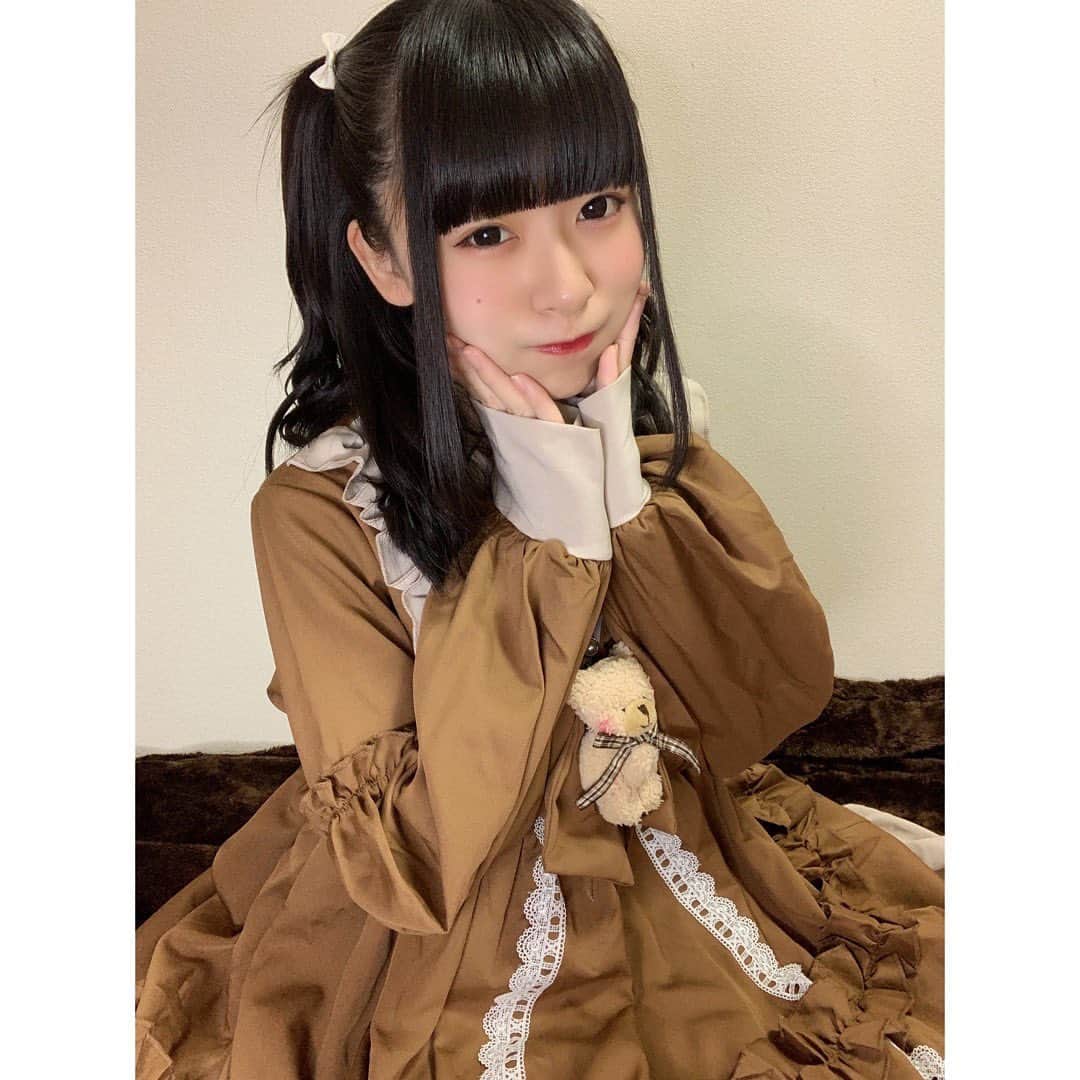 橋本美桜のインスタグラム：「ハロウィンの仮装(？)でロリータ着ました ໒꒱· ﾟ」