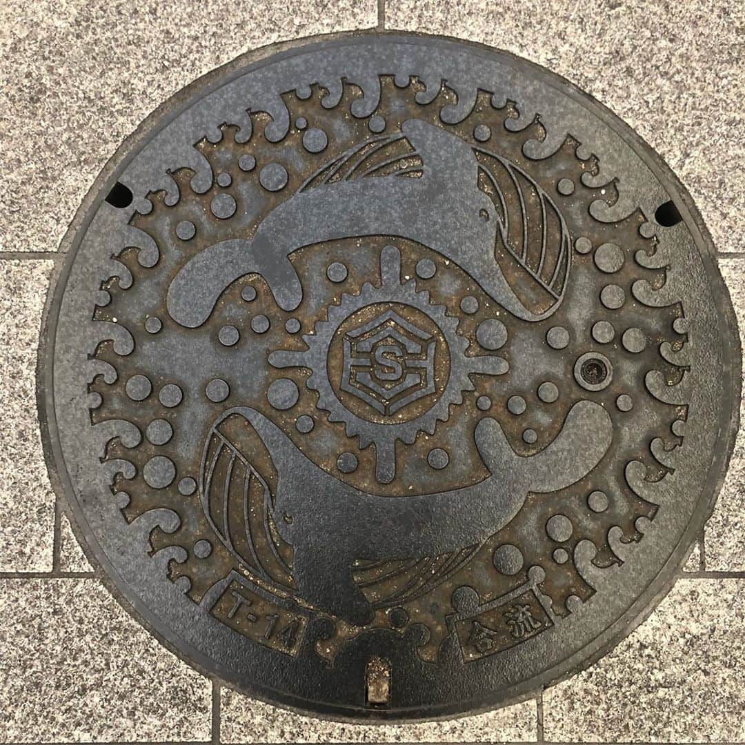 岡倫之さんのインスタグラム写真 - (岡倫之Instagram)「#高知県 #高知市 #土佐  #manhole #manholecover #マンホール #下を向いて歩こう #芸術 #アート #趣味」11月4日 19時17分 - great_o_khan