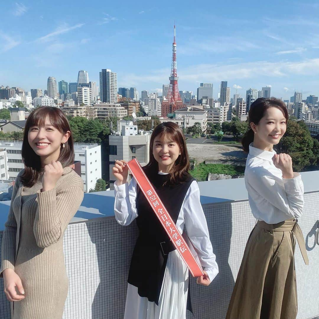 テレビ朝日「全日本大学駅伝」のインスタグラム：「【インスタチーム☺️🌟】 . およそ1ヶ月、全日本大学駅伝について 沢山更新してきました😳 . 駅伝好きの方から、初心者の方まで 皆さんに楽しんでいただけるように努めました🤗🤗 . いかがだったでしょうか…？😌 . . いつも観てくださっている皆さん、 本当にありがとうございました🎊 . ちなみにこのアカウントは残りますので フォロー外さないでくださいね😳 3人からのお願いです🥺🤫 . . #楽しかった #濃かった #１ヶ月 #3人 の #仲が #より深まりました . #並木万里菜 #下村彩里 @sairi.shimomura_ex  #斎藤ちはる @chiharu_saito_ex  . . #全日本大学駅伝#全日本#大学#駅伝#大学駅伝#テレビ朝日アナウンサー#テレビ朝日#テレ朝#アナウンサー#テレ朝#テレビ朝日アナウンサー#伊勢で決まる日本一#おうちで応援全日本大学駅伝」