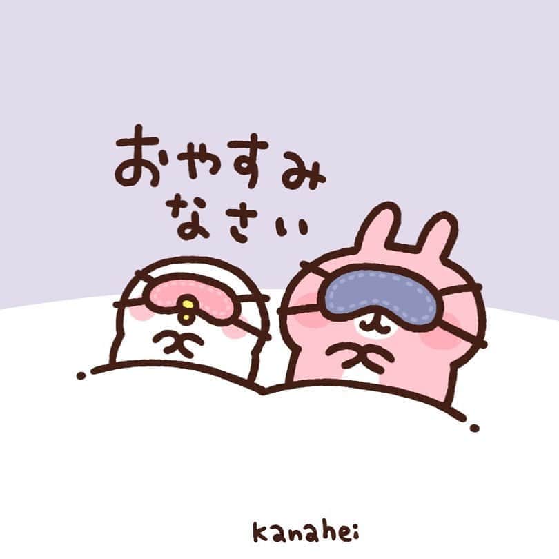カナヘイのインスタグラム：「おやすみなさい💤」