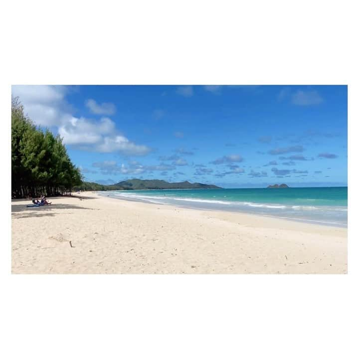 荒川れん子のインスタグラム：「【part 2】 Only few people at Waimānalo beach. 久々のワイマナロビーチ。平日のせいもあるかもしれないけど、数えるほどの人しかいませんでした。 海は相変わらずソーダゼリーみたい💙✨💕 . . #hawaii #aloha #happy #hilife #travel #instagood #waimanalobeach  #beach #instagenichawaii #relax #luckywelivehawaii #lifeisajourney #lovehawaii #ハワイ #ハワイ生活 #ハワイ暮らし #ハワイ在住 #旅 #日々の暮らし #ハワイ旅行 #今のハワイ #ハワイ好き #ハワイ好きな人と繋がりたい #海 #ビーチ #ハワれん #💙 #のんびり したかったけど😅　実際はバタバタと#散歩 もどき #😅」