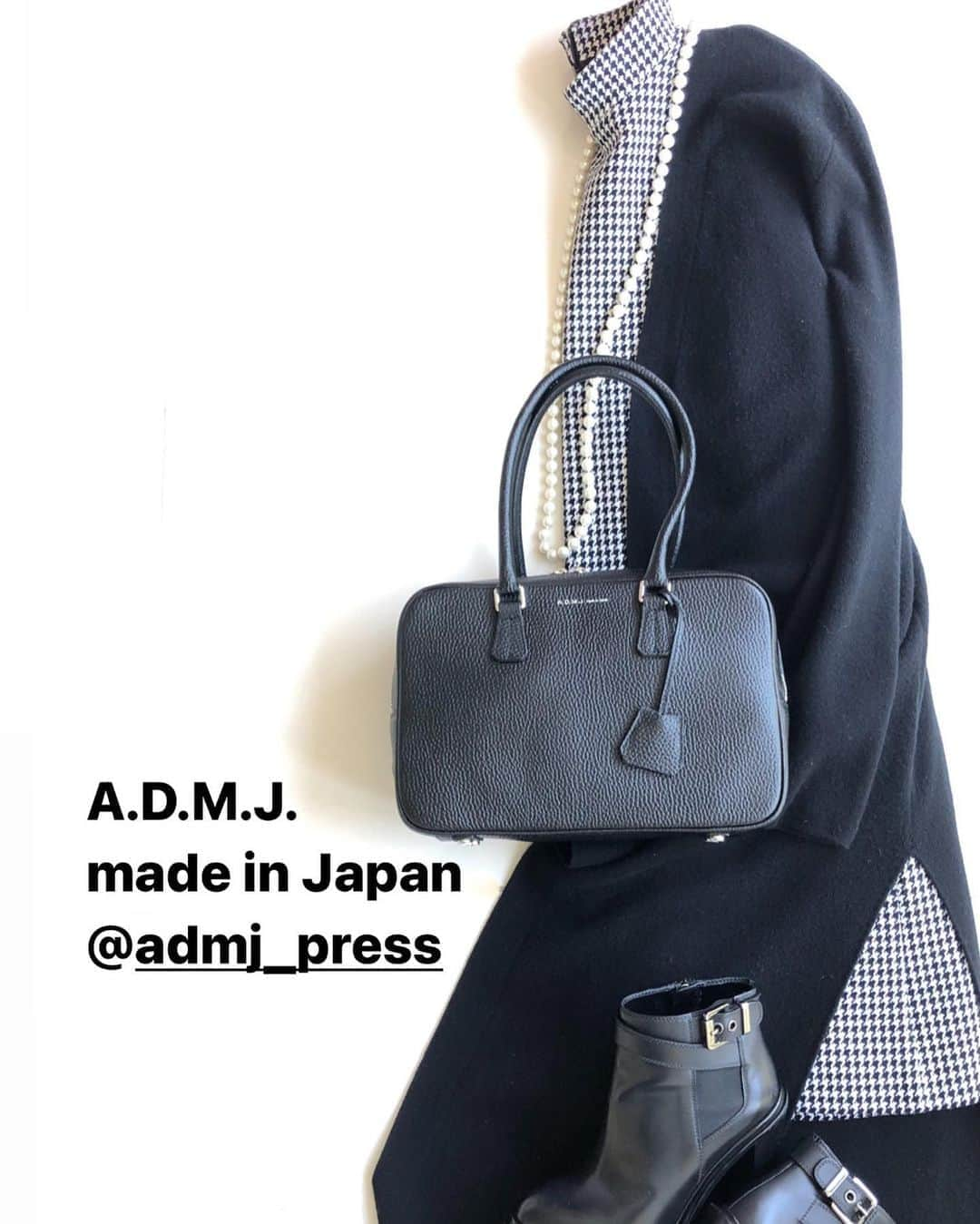 A.D.M.J.co.,Ltdさんのインスタグラム写真 - (A.D.M.J.co.,LtdInstagram)「#admj #admjofficial #madeinjapan #bag #バッグ#ボストンバッグ　#shopchannel #コーデ」11月5日 8時10分 - admjofficial_bag