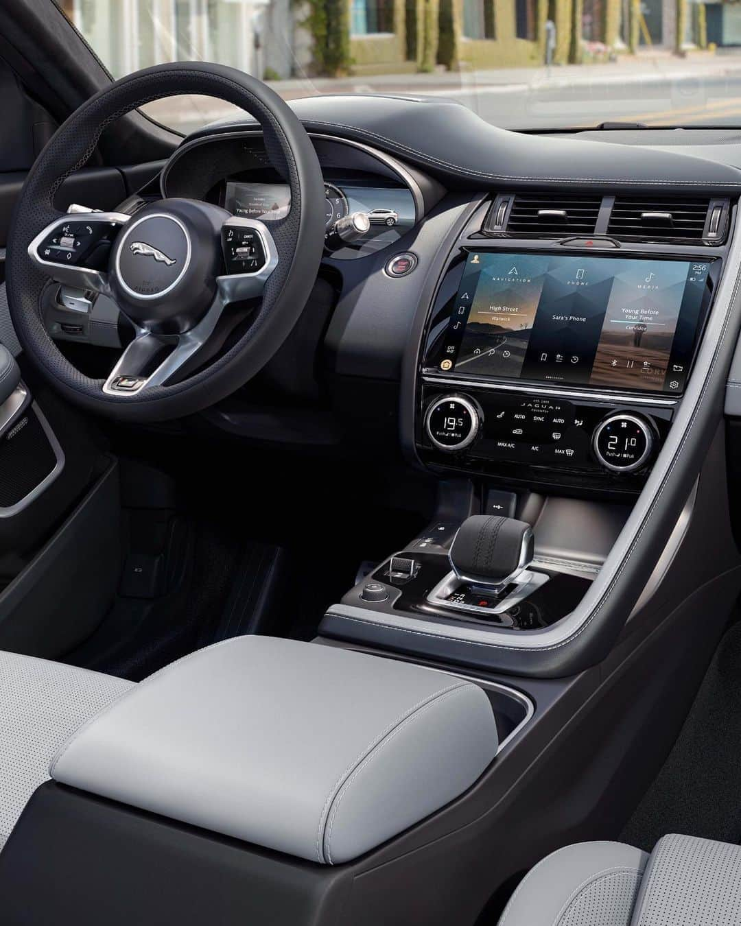 Jaguarさんのインスタグラム写真 - (JaguarInstagram)「There is a heightened attention to detail throughout the #Jaguar #EPACE cabin. The steering wheel features hidden-until-lit switches and metal gearshift paddles, while Leaper-embossed seats and ‘Est.1935 Jaguar Coventry’ upholstery tags showcase our heritage.  #Premium #Luxury #Performance #SUV #EV #PHEV #MHEV #Hybrid #AWD #ElectricCars #InteriorDesign #Technology #CarsofInstagram」11月5日 0時05分 - jaguar