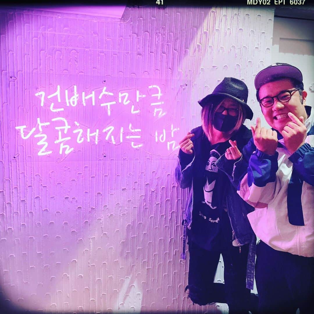 HISASHIのインスタグラム：「堤下食堂店長と甘い夜♪ HONEY NIGHT タンバム #タンバム #itewonclass」