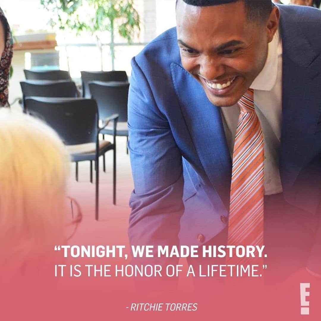 E! Onlineさんのインスタグラム写真 - (E! OnlineInstagram)「A lot of good came out of last night’s election (despite what your hangover might tell you). Because people like Michele Rayner-Goolsby, Stephanie Byers, and Ritchie Torres, made history being exactly who they are. We'll be celebrating their wins and their stories at the link in our bio. (📷: Instagram/ Getty)」11月5日 0時54分 - enews