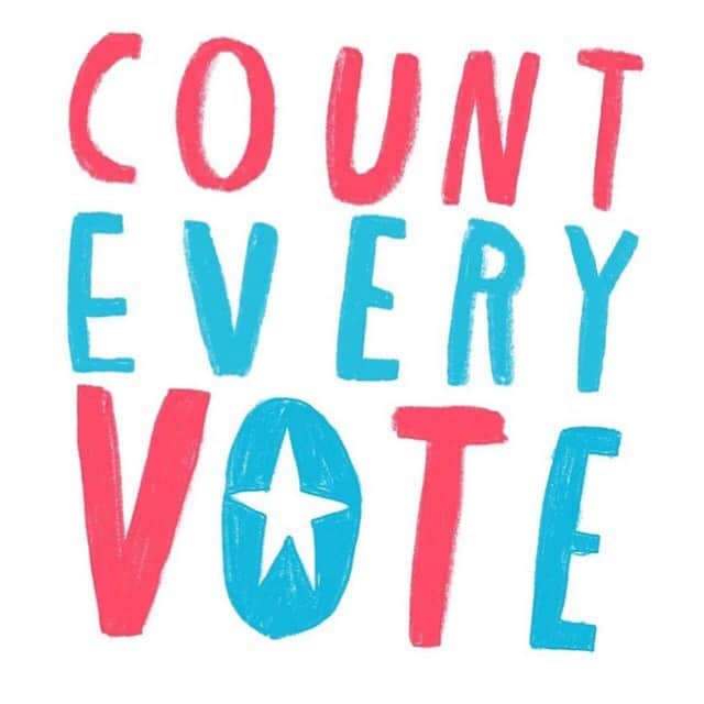 メアリー・マクドネルのインスタグラム：「EVERY ONE. #counteveryvote #everyvotecounts @choosedemocracy  art by @oliverjeffers」