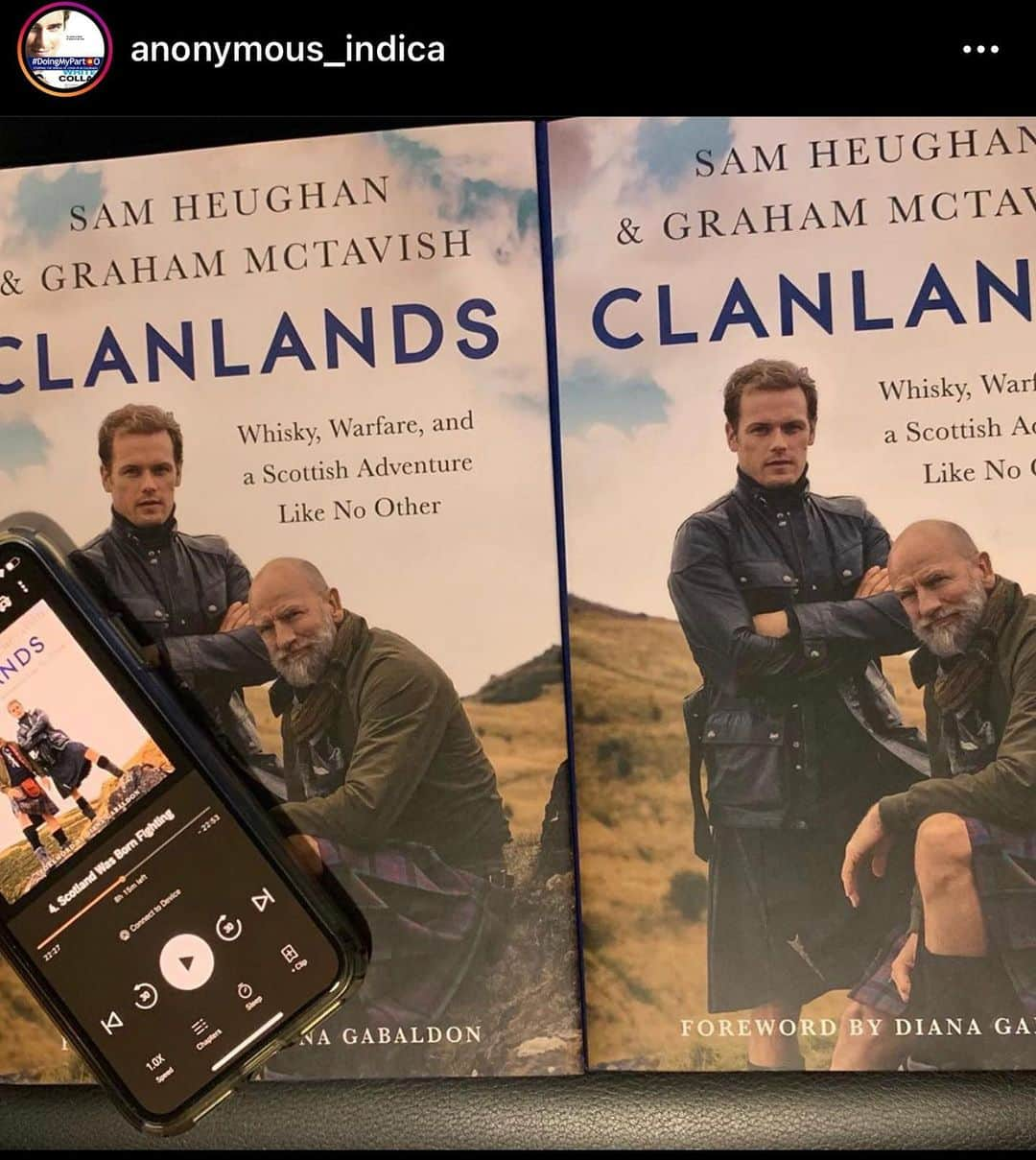 サム・ヒューアンさんのインスタグラム写真 - (サム・ヒューアンInstagram)「Loving all the photos and comments about the book! Glad so many of you have enjoyed it AND laughed along with us and the audio version..! So proud and happy, what a launch! Book and Audio now available worldwide. (Link in stories) X😘🏴󠁧󠁢󠁳󠁣󠁴󠁿」11月5日 2時17分 - samheughan