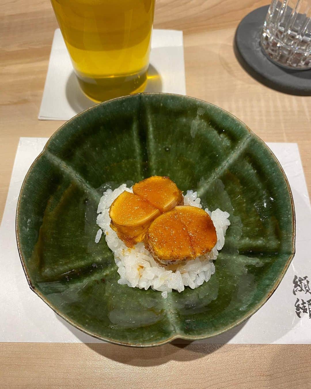 大倉ちなのインスタグラム：「🎵 纐纈さん！ パワフル美味しかった〜っ！！ 大好きな魚卵フルコースでした笑 . #纐纈 #北新地 #夜ご飯 #ディナー #dinner #photo  #photography #instagram  #likeforlikes #japanesefood」