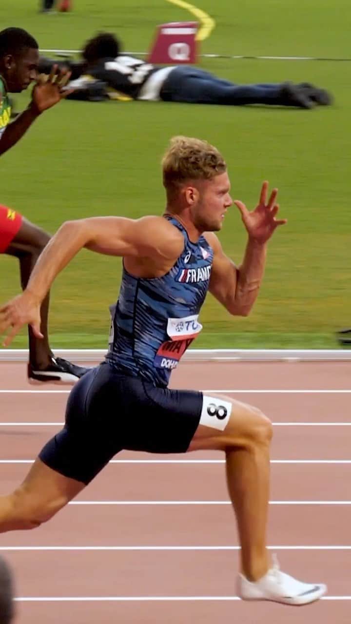 ケビン・マイヤーのインスタグラム：「100m actual personal best : 10.50 Great start, bad end.  @nikerunning . 🎥 @loui」