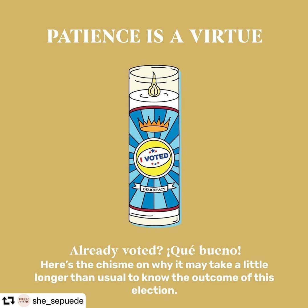 エヴァ・ロンゴリアさんのインスタグラム写真 - (エヴァ・ロンゴリアInstagram)「👏🏽Every 👏🏽 Vote 👏🏽 Counts!   #repost @she_sepuede ・・・ Every eligible voter should have their voice heard and vote counted in every election. This year is no exception. 🕯So, take a breather, and share this Democracy Veladora with your friends and family to spread the light. #SheSePuedeVote #SheSePuede」11月5日 3時33分 - evalongoria