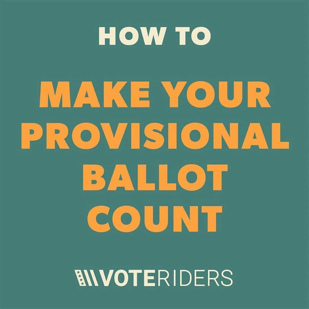エイミー・シューマーさんのインスタグラム写真 - (エイミー・シューマーInstagram)「@thevoteriders • MAKE SURE YOUR PROVISIONAL BALLOT COUNTS!  As always, VoteRiders is here to help!!! Our voter services didn’t end with Election Day. You may need to take steps to fix your ballot, and we can help. Just call/text us at 844.338.8743 — and spread the word!  #CountEveryVote #IDCheck」11月5日 3時39分 - amyschumer