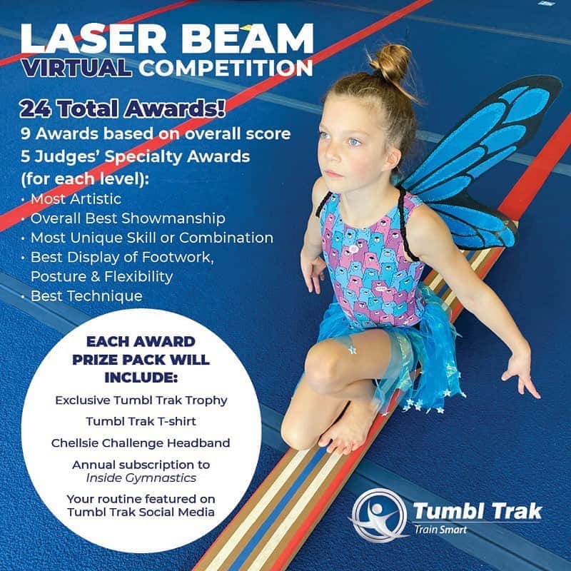 Inside Gymnasticsさんのインスタグラム写真 - (Inside GymnasticsInstagram)「#partnerpost 🎉An exciting virtual event sponsored by Tumbl Trak in partnership with MyGymJudge and host, Chellsie Memmel! Clubs who register more than 5 athletes will receive $10 back for every registration. The club who registers the most athletes wins a $1500 Tumbl Trak Gift Certificate! 😃 Don't hesitate gym fans, head to TumblTrak.com/LaserBeamComp to learn more and sign up TODAY!  Submission Date Begins 11/4/20. Competition runs for two months! SWIPE ➡️ for MORE INFO!  @tumbltrak  #tumbltrak #virtualcompetition #laserbeam #gymnastics #gymnast #hometraining #insidegym #chellsiememmel #mygymjudge」11月5日 4時40分 - insidegym