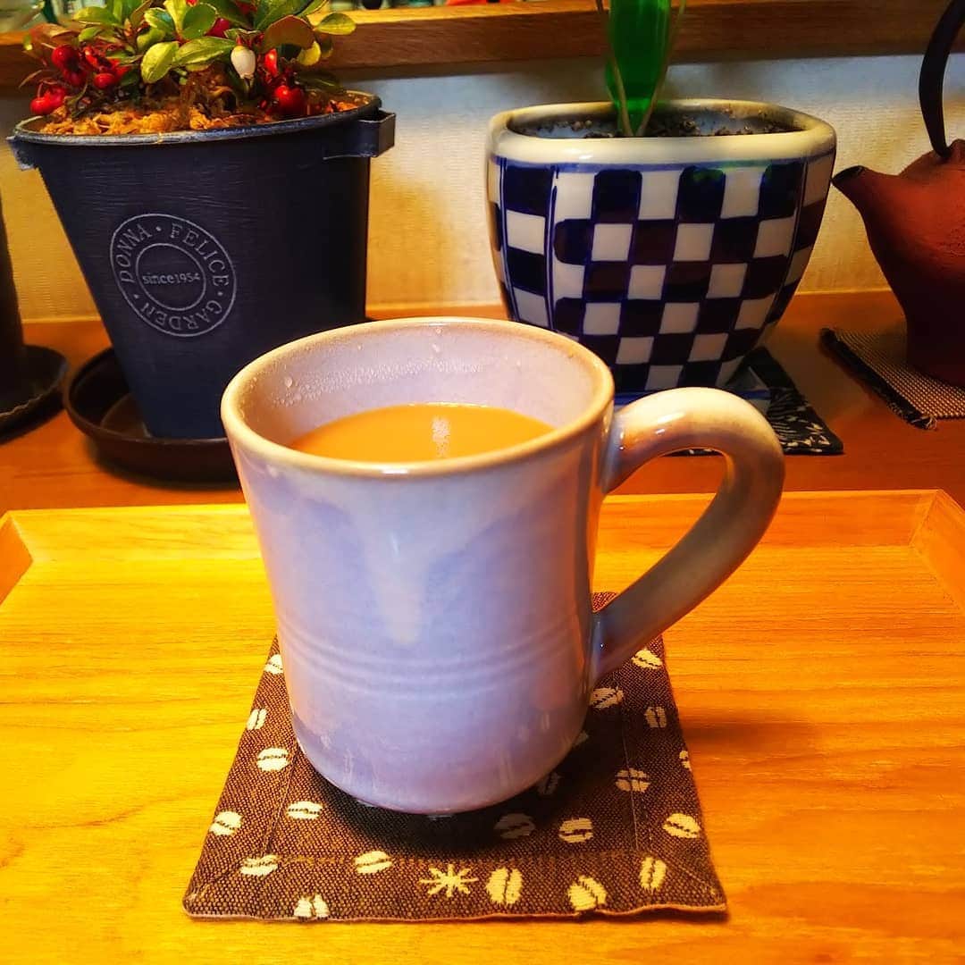 みながわゆみさんのインスタグラム写真 - (みながわゆみInstagram)「#コーヒー #coffee #コーヒーカップ #朝のコーヒー #コーヒータイム #癒される時間 #コーヒー好きな人 #コーヒー好きな人と繋がりたい #ビッグベリー #コーヒーの木」11月5日 5時25分 - nama.09.19