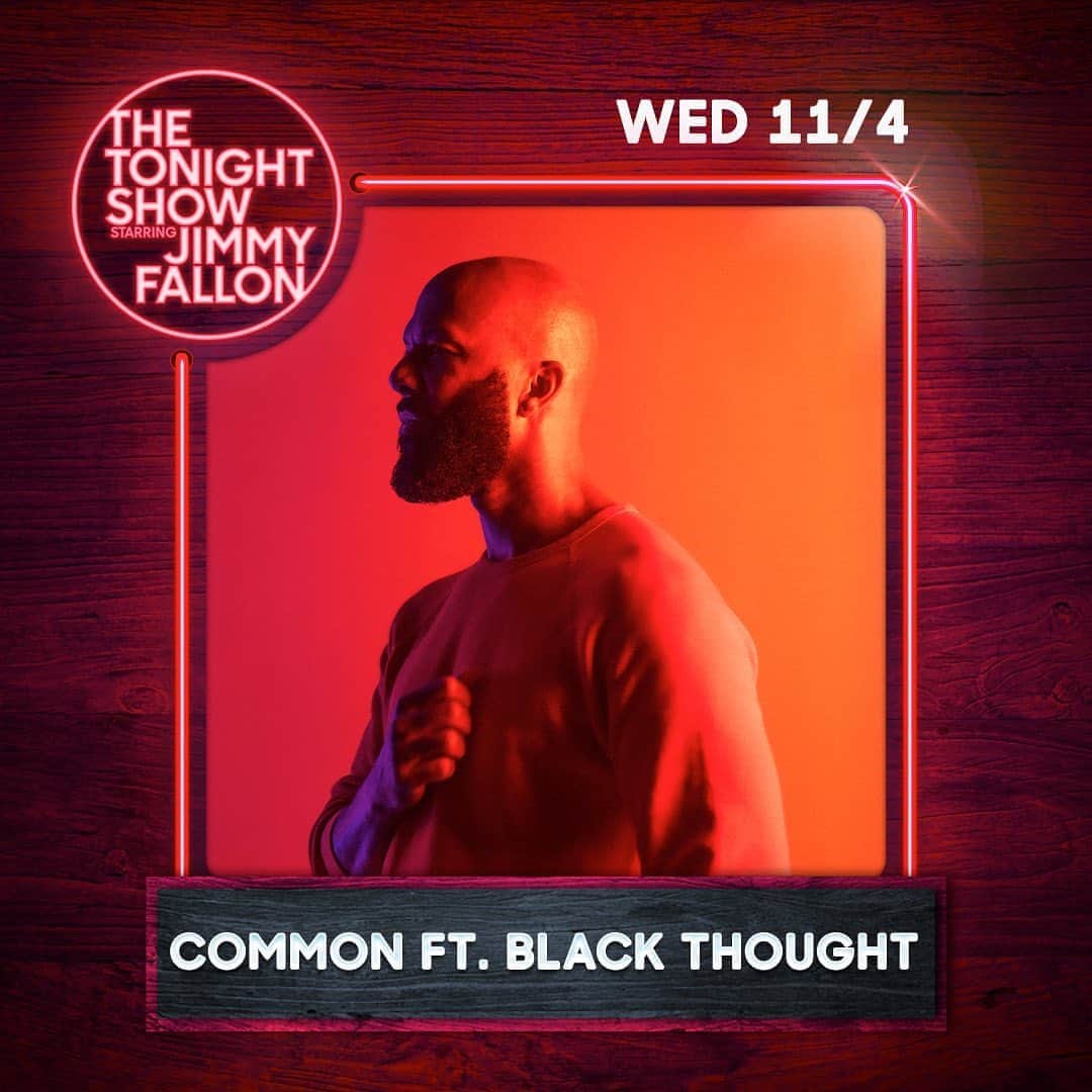 コモンのインスタグラム：「Tune into @fallontonight to catch me and @blackthought perform “Say Peace”. #beautifulrevolution」