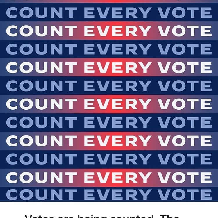 ビリー・エイチュナーのインスタグラム：「Listen up: We’re going to win this fucking thing. But first: Did you vote absentee in AZ, MI, WI, NV, PA, GA? Check that your ballot is being counted! Click on the link in my profile - it will take you to a tweet with all the info you need to make sure your absentee ballot was received. DO IT NOW! They never said it would be easy!!! 💙🙏」