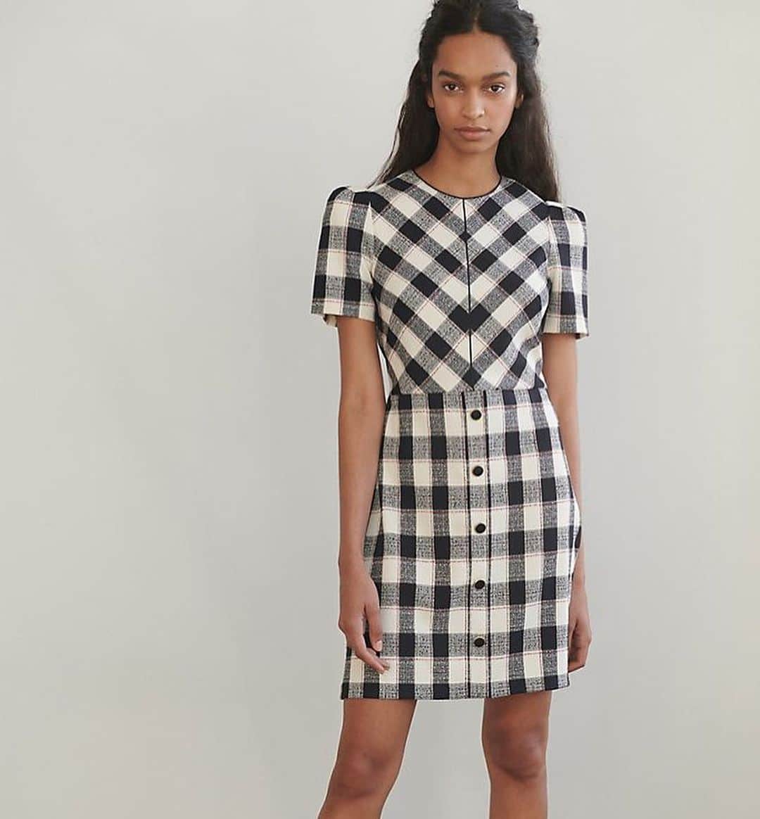 のインスタグラム：「The perfect plaid. Shop now on @anthropologie! #shoshanna #fall #anthropologie #plaid.」