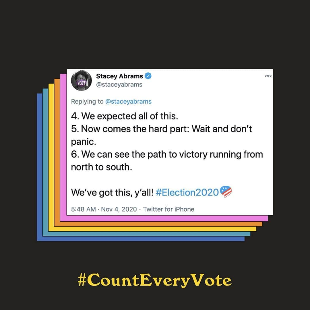 ザカリー・クイントさんのインスタグラム写真 - (ザカリー・クイントInstagram)「be patient. be calm. #CountEveryVote」11月5日 6時41分 - zacharyquinto