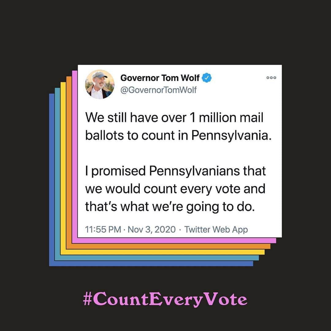 ザカリー・クイントのインスタグラム：「be patient. be calm. #CountEveryVote」