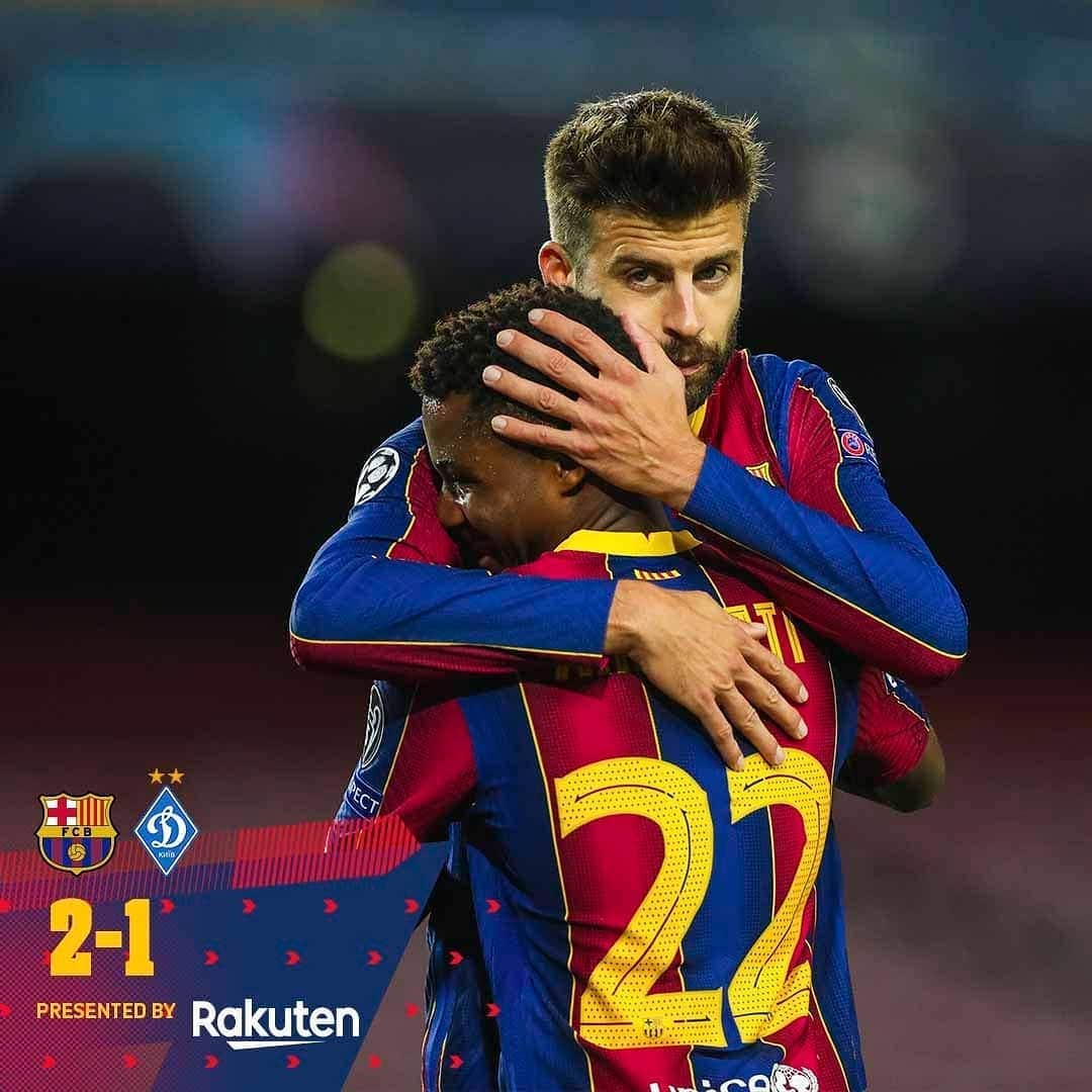 FCバルセロナさんのインスタグラム写真 - (FCバルセロナInstagram)「👏 Win! ⚽ Messi, Piqué 🙌 #BarçaDynamo」11月5日 6時50分 - fcbarcelona