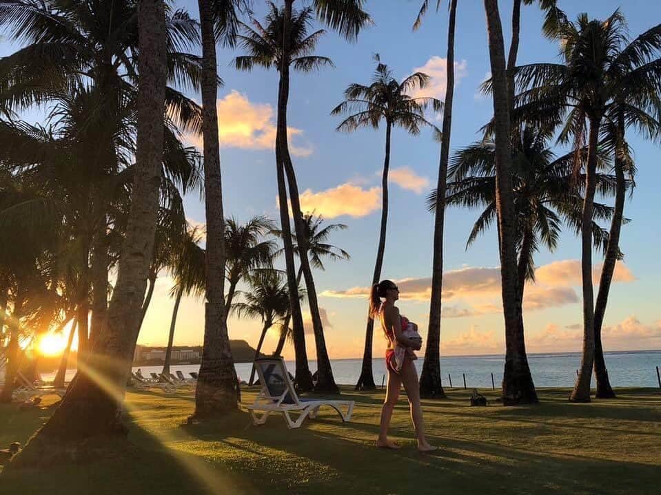 太田エイミーのインスタグラム：「This amazing view! And mini was so tiny!」