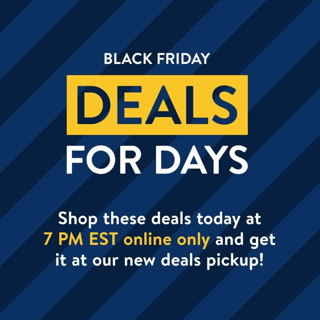 Wal-Mart Stores, Incのインスタグラム：「It's officially “add everything to your cart month” 🥳 because our Black Friday deals are ready to shop tonight at 7 PM EST online only. Grab the hottest savings on tech, home, toys, and more while supplies last! #DealsForDays」