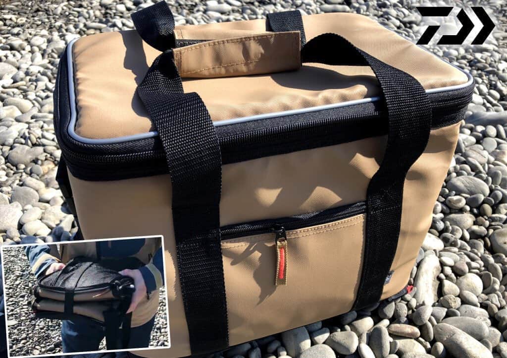 のインスタグラム：「ダイワ中山さんがロケ時に持ってた「ソフトクール」が釣り・キャンプ・買い物など…めっちゃ使えそう  #ダイワ #DAIWA #ソフトクール #中山聡 #キャンプ #タチウオ #ルアーニュース」