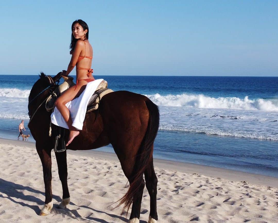 水川スミレさんのインスタグラム写真 - (水川スミレInstagram)「🐴💖  #cabo#beach #sea #travel#メキシコ🇲🇽#メキシコ旅行 #mexico #リゾート #bikinigirl #bikini#japanesegirl #asianbeauty #asiangirls #swimwear #beautifulview  #hourse🐴」11月5日 12時18分 - mizukawasumire