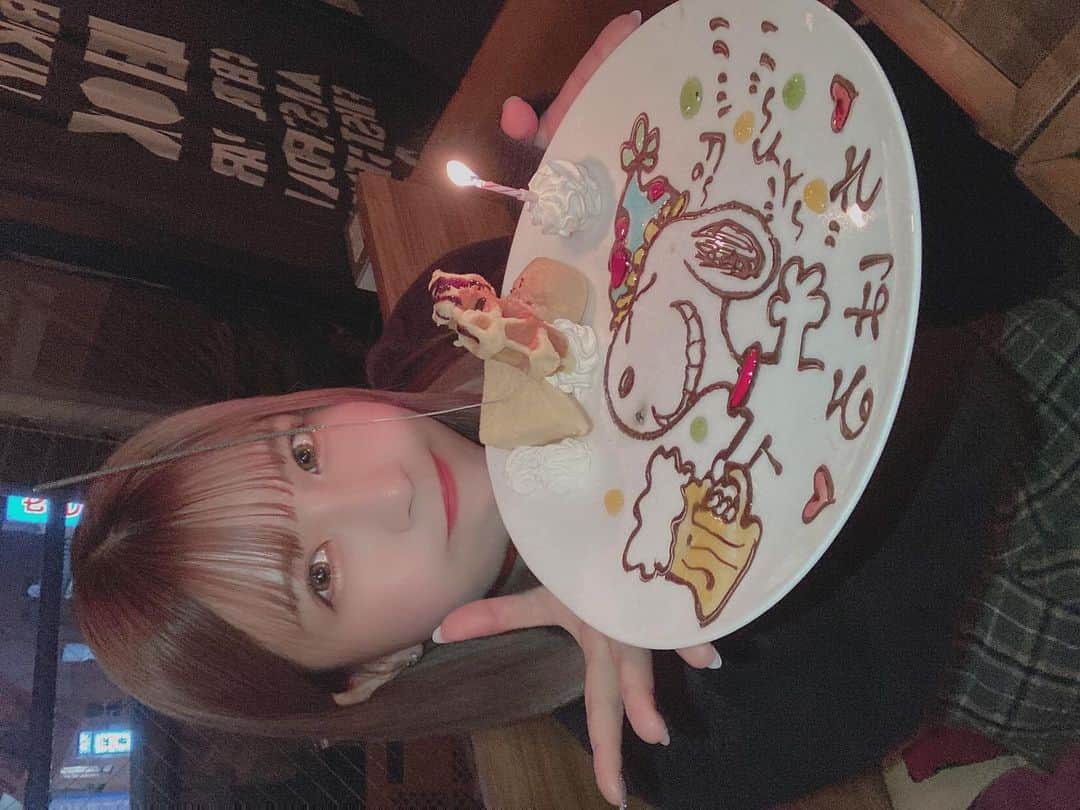ちはるのインスタグラム：「. ぢはるさん幸せだな〜　11.4  #22才 #happybirthday じぶん #アイドル #idol #likeforlike #l4l #スヌーピー」