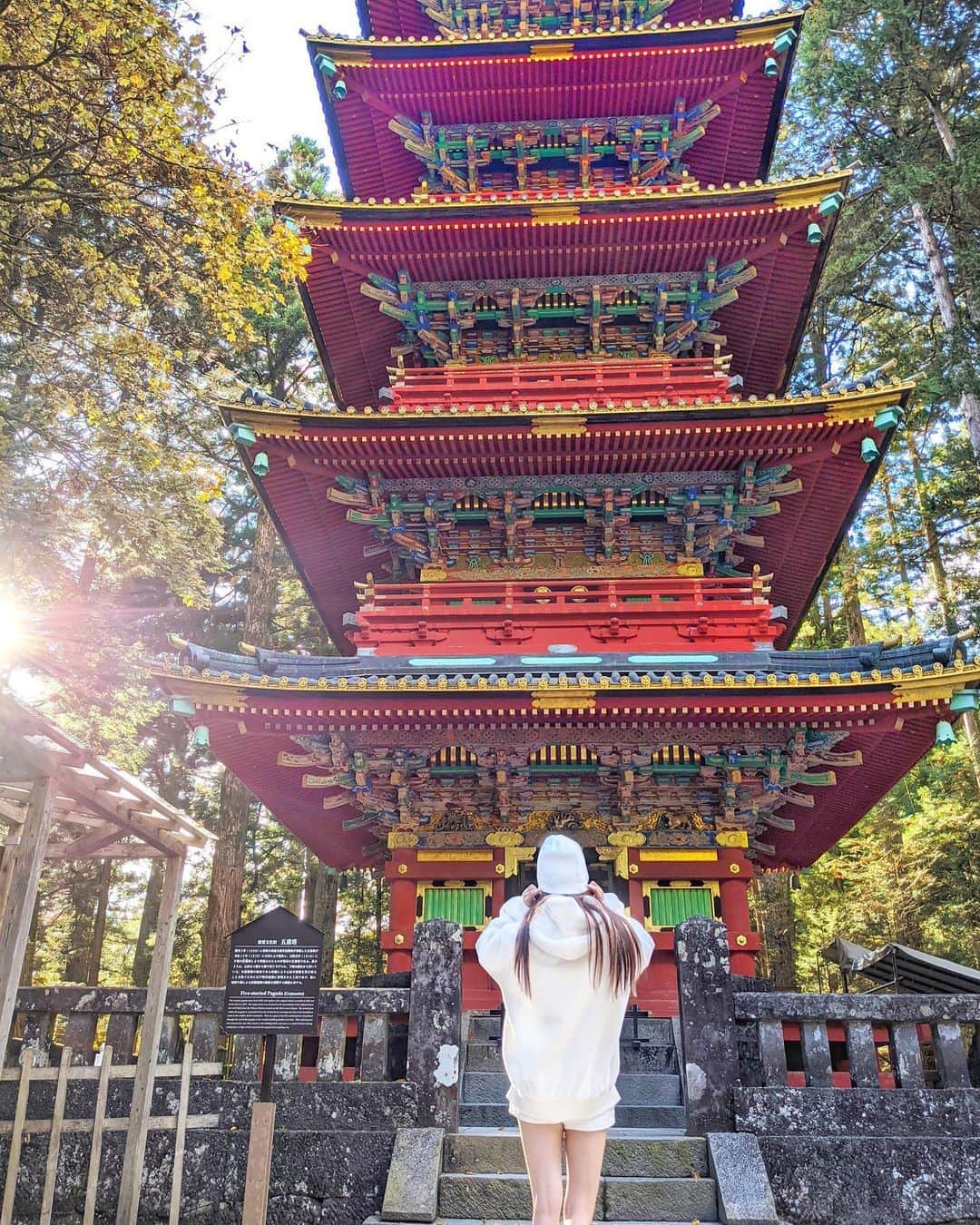 美咲あいりさんのインスタグラム写真 - (美咲あいりInstagram)「⛩﻿ ﻿ ﻿ ﻿ #日光東照宮 ﻿ #世界遺産﻿ #日光﻿ #日光東照宮五重塔」11月5日 13時34分 - misakiairi