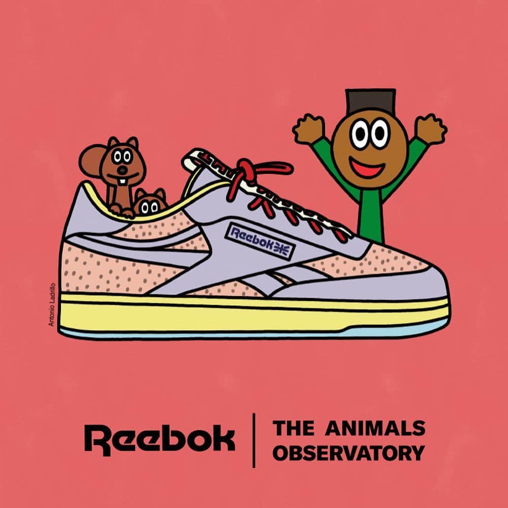 Reebok classic JPのインスタグラム：「THE ANIMALS OBSERVATORY x Reebok スペインのキッズブランドによる、色彩豊かなキッズシューズが登場！ #リーボッククラシック」