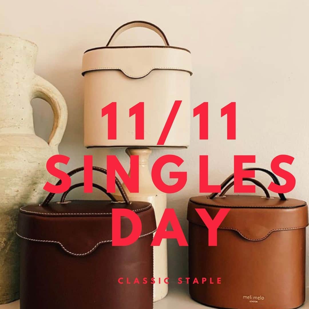 メリメロさんのインスタグラム写真 - (メリメロInstagram)「Singles DAY • treat yourself to your favorite bag !! 🇮🇹💓🥐🤍 follow the link to ACCESS THIS ⠀⠀⠀⠀⠀⠀⠀⠀⠀ ⠀⠀⠀⠀⠀⠀⠀⠀⠀ https://www.melimelo.com/collections/singles-day-11-11⠀⠀⠀⠀⠀⠀⠀⠀⠀ ⠀⠀⠀⠀⠀⠀⠀⠀⠀ #singlesday #melimelo #bag #singledaysale #singledayshopping」11月5日 16時05分 - melimelobags